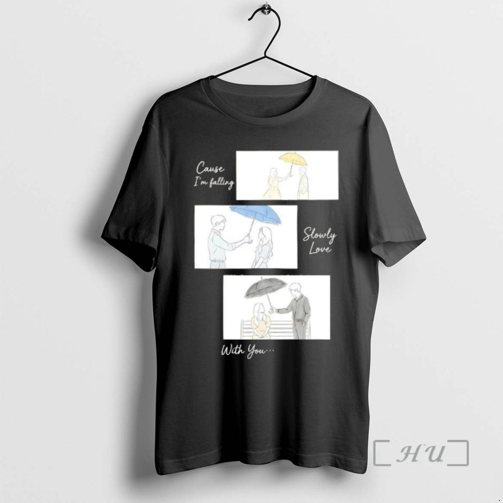 Officials K Drama Film Frames Cause Im Falling Slowly Love With You Premium T Shirts