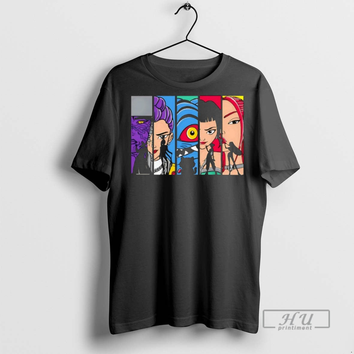 Officials Kpop Demon Hunters Characters T Shirts s Unisex , , , Long Sleeve Tee
