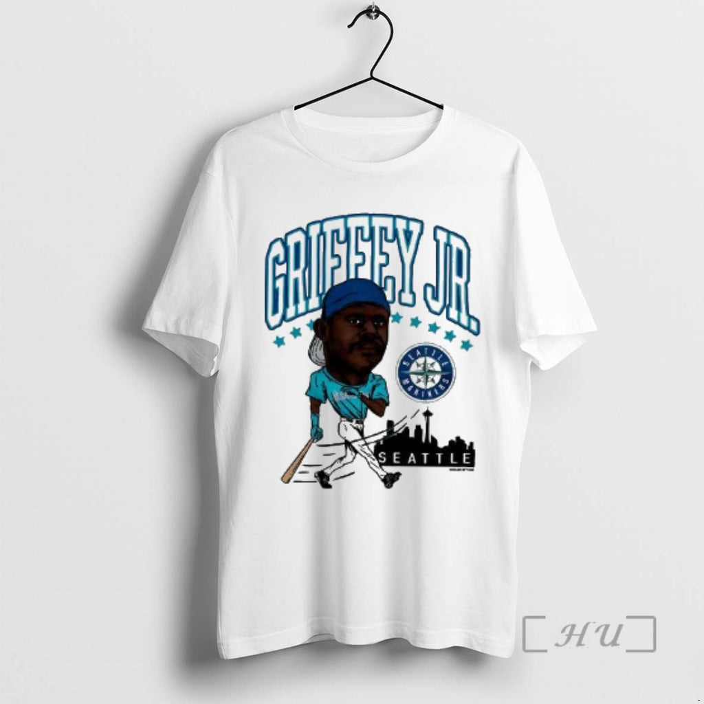 Officials Ken Griffey Jr Walk Off Mariners Baseball Caricatures Woman