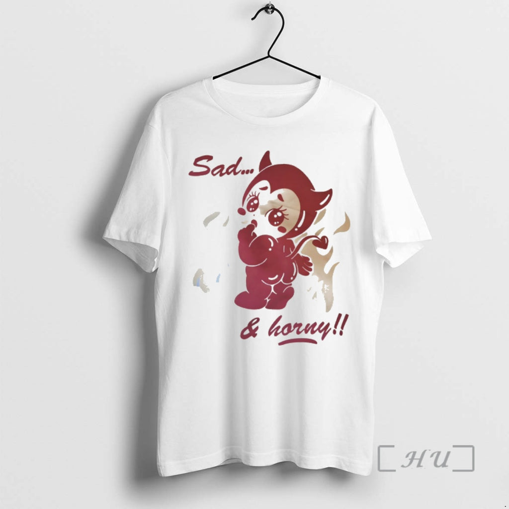 Officials Kewpie Baby Devil Cupid Love Sad And Horny Valentines Day Premium T Shirts Sweater