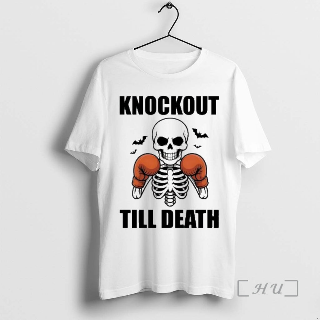 Officials Knockout Till Death Skeleton Boxer Gloves And Bats