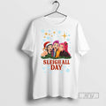 Officials Kpop Demon Hunter Huntrix Sleigh All Day Holiday Christmas T Shirt s