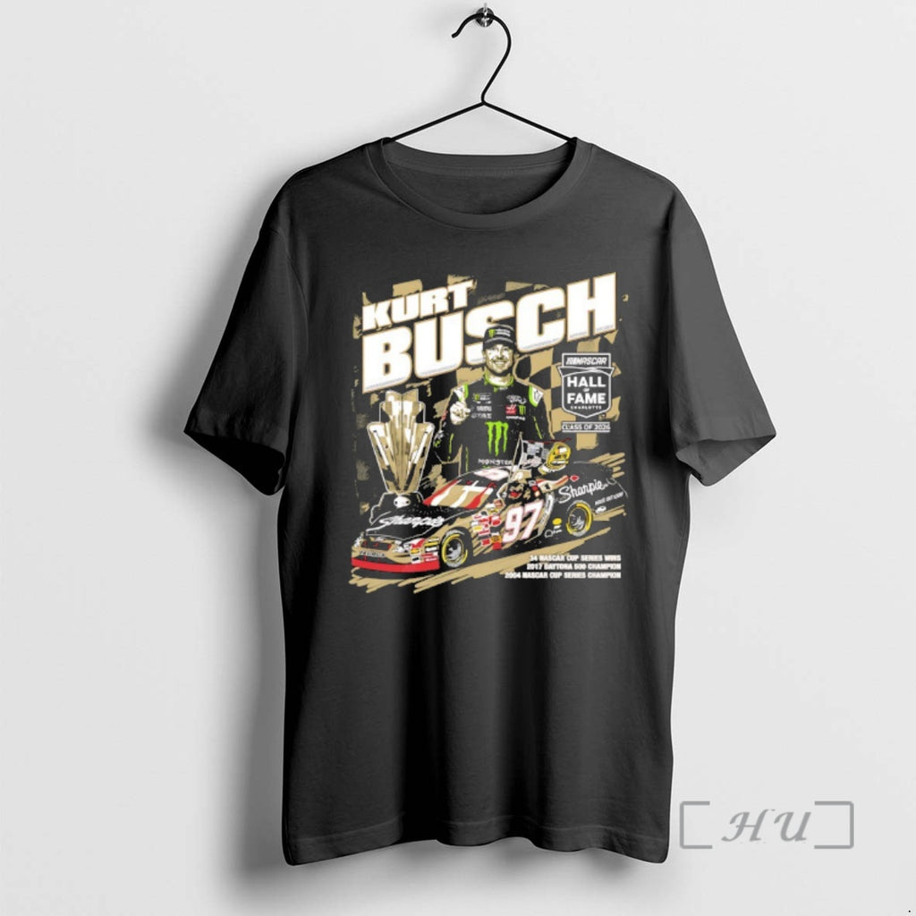Officials Kurt Busch 97 Nascar Hall Of Fame Class Of 2026 Premium T Shirts Sweater