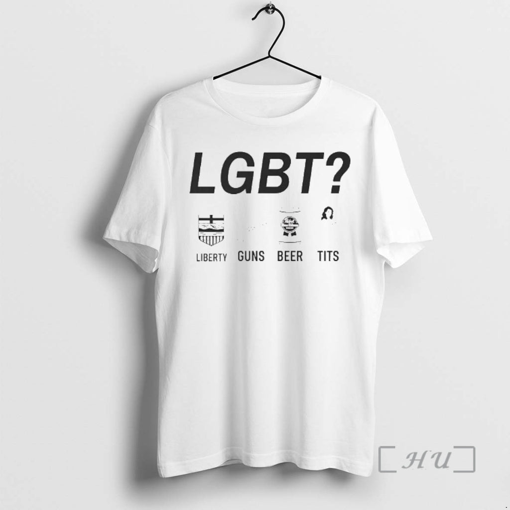 Officials Lgbt Liberty Guns Beer Tits Tee
