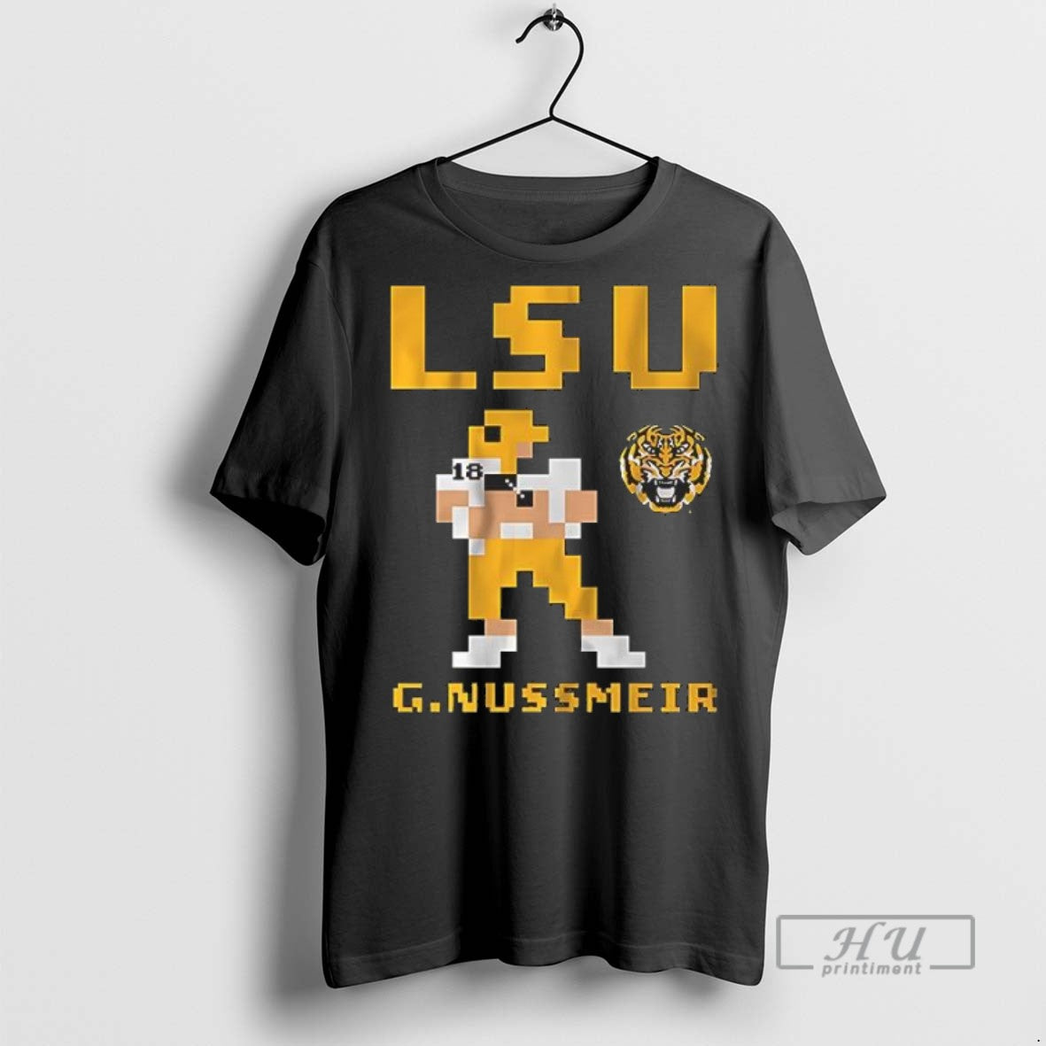 Officials Lsu Football Garrett Nussmeier Retro Baller Video Games T Shirt s