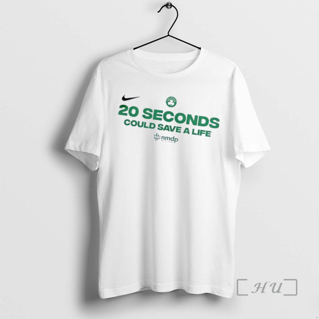 Officials Lacerte Boston Celtics 20 Seconds Could Save A Life 2 Sided Premium T Shirts