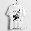 Officials Lady Gaga Sword Through Double Skulls Gothic Graphic