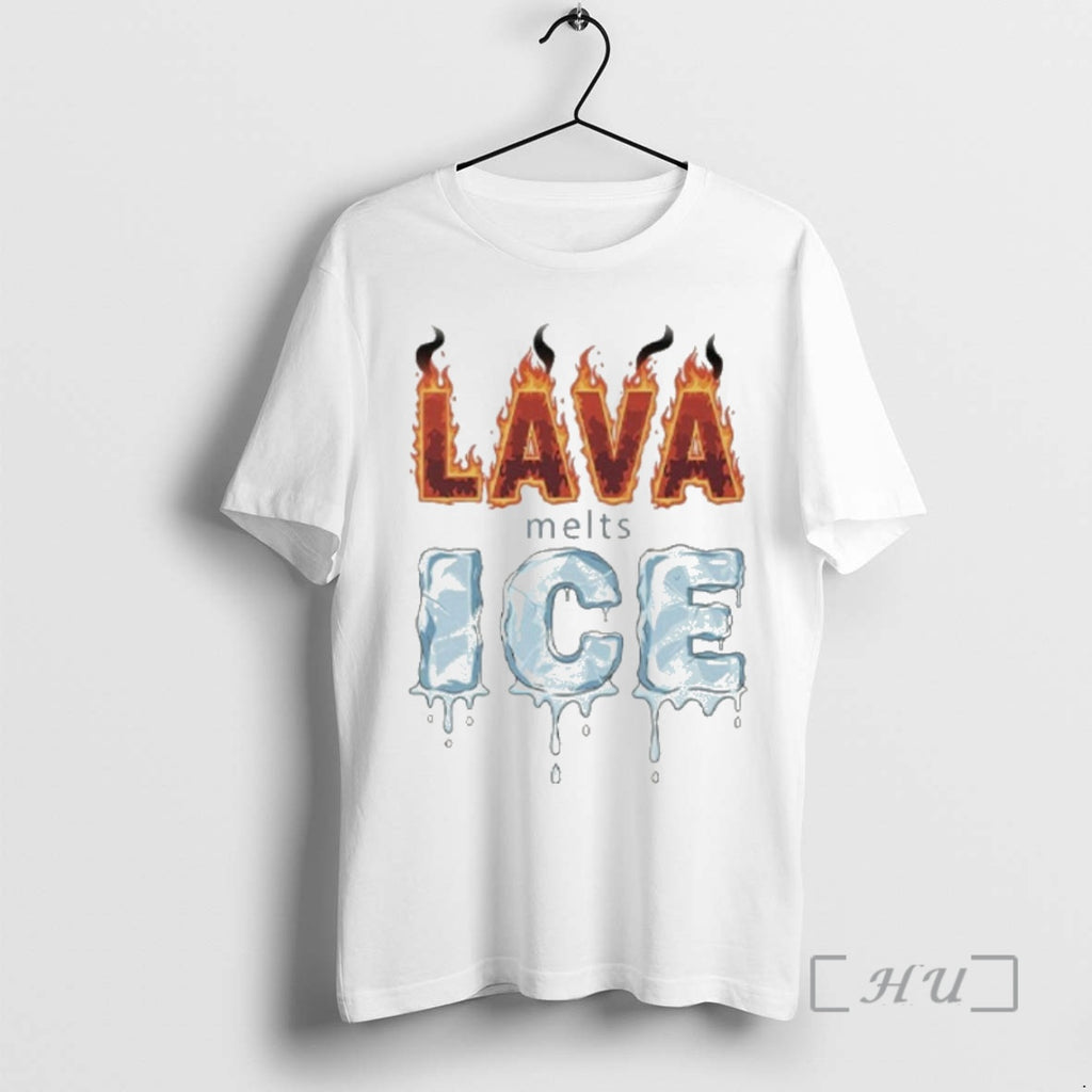 Officials Lava Melts Ice 1