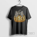 Officials Leopard Pumpkin Preppy Ghost Boo Spooky Coquette Halloween T Shirt s
