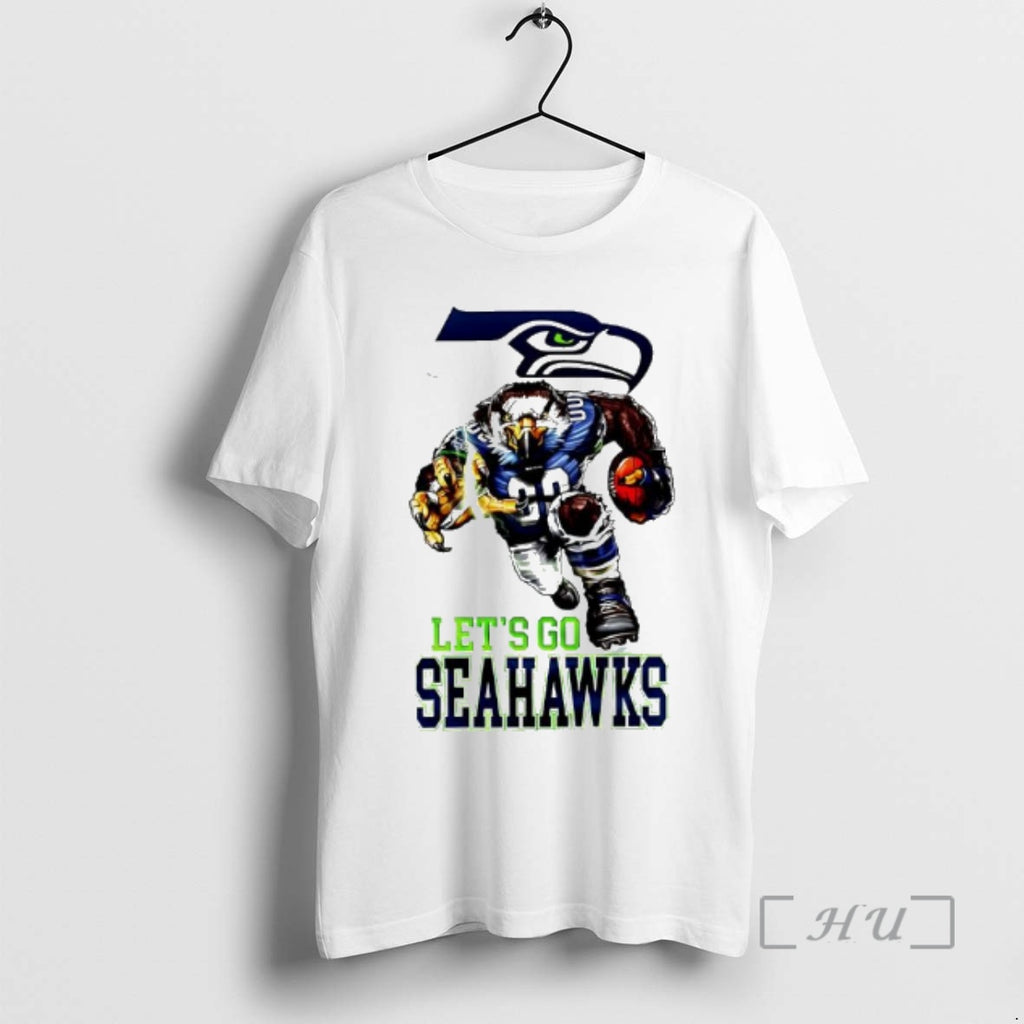 Officials Lets Go Seahawks Mascot Teams Logo