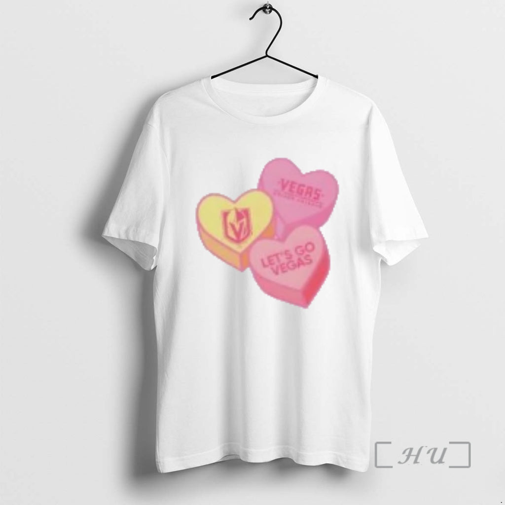 Officials Lets Go Vegas Golden Knights Candy Heart Valentines Day
