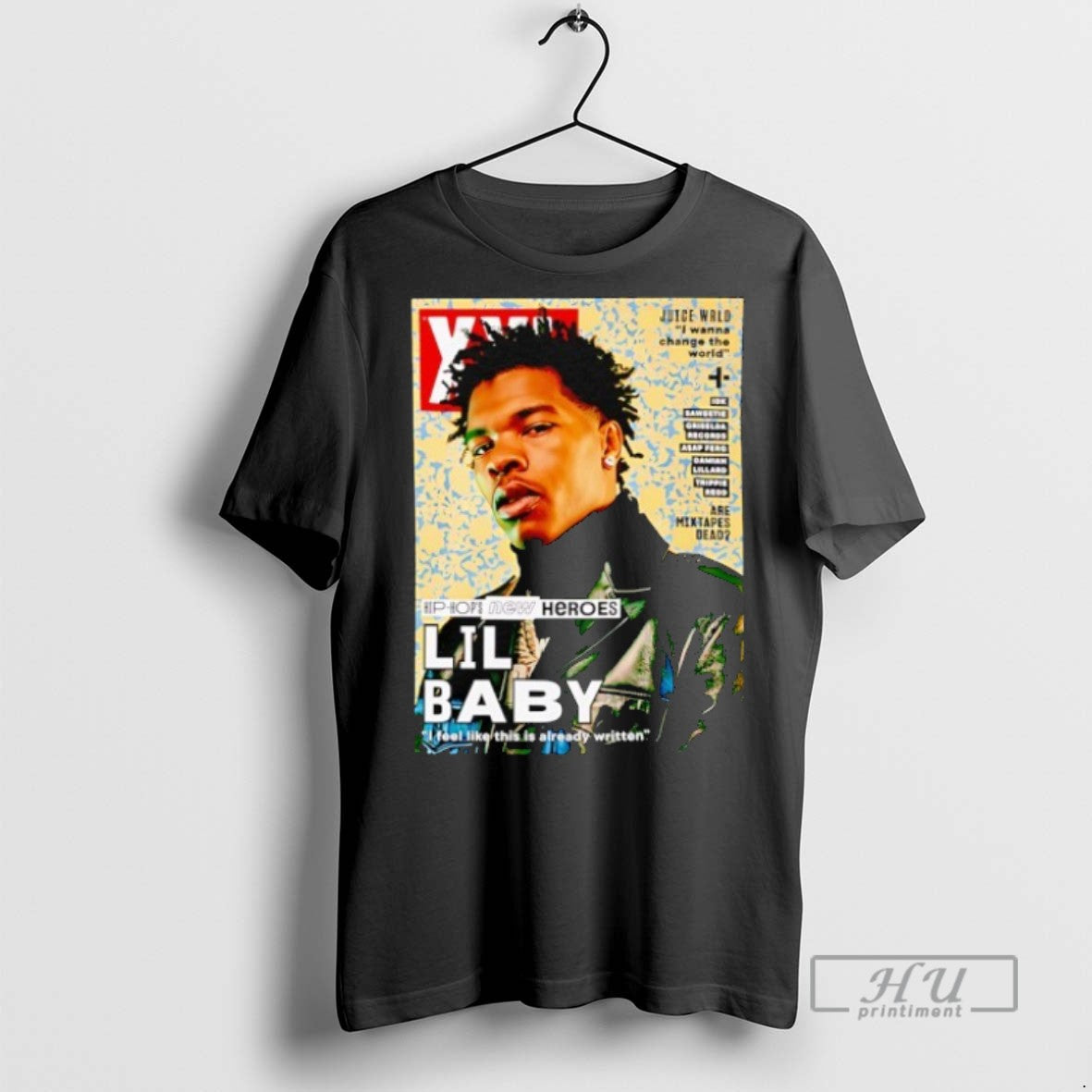 Officials Lil Baby Hip Hops New Heroes Juice Wrld I Wanna Change The World Unisex , , , Long Sleeve Tee