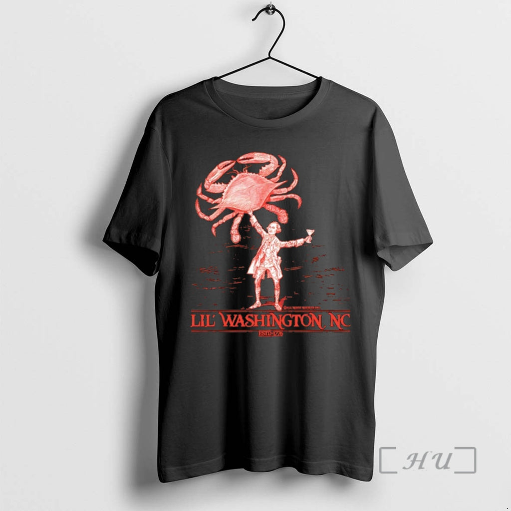 Officials Little George Washington Loves Crab Est 1776 Funny