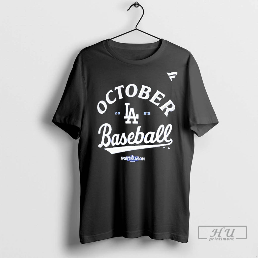 Officials Los Angeles Dodgers October Baseball Nl Wild Card Winner T Shirts