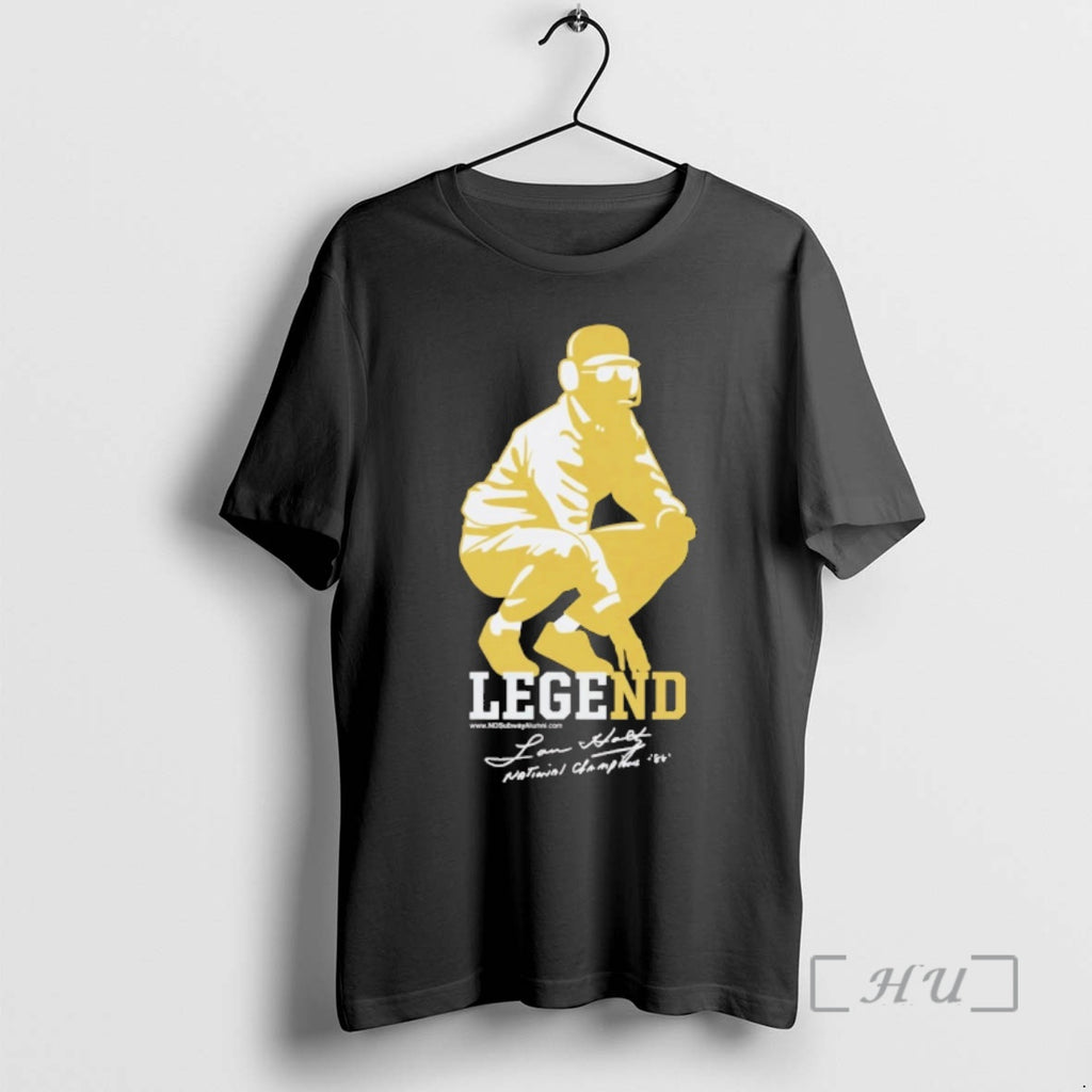 Officials Lou Holtz Legend National Champions Notre Dame Lou Holtz 1973 2026 Premium T Shirts