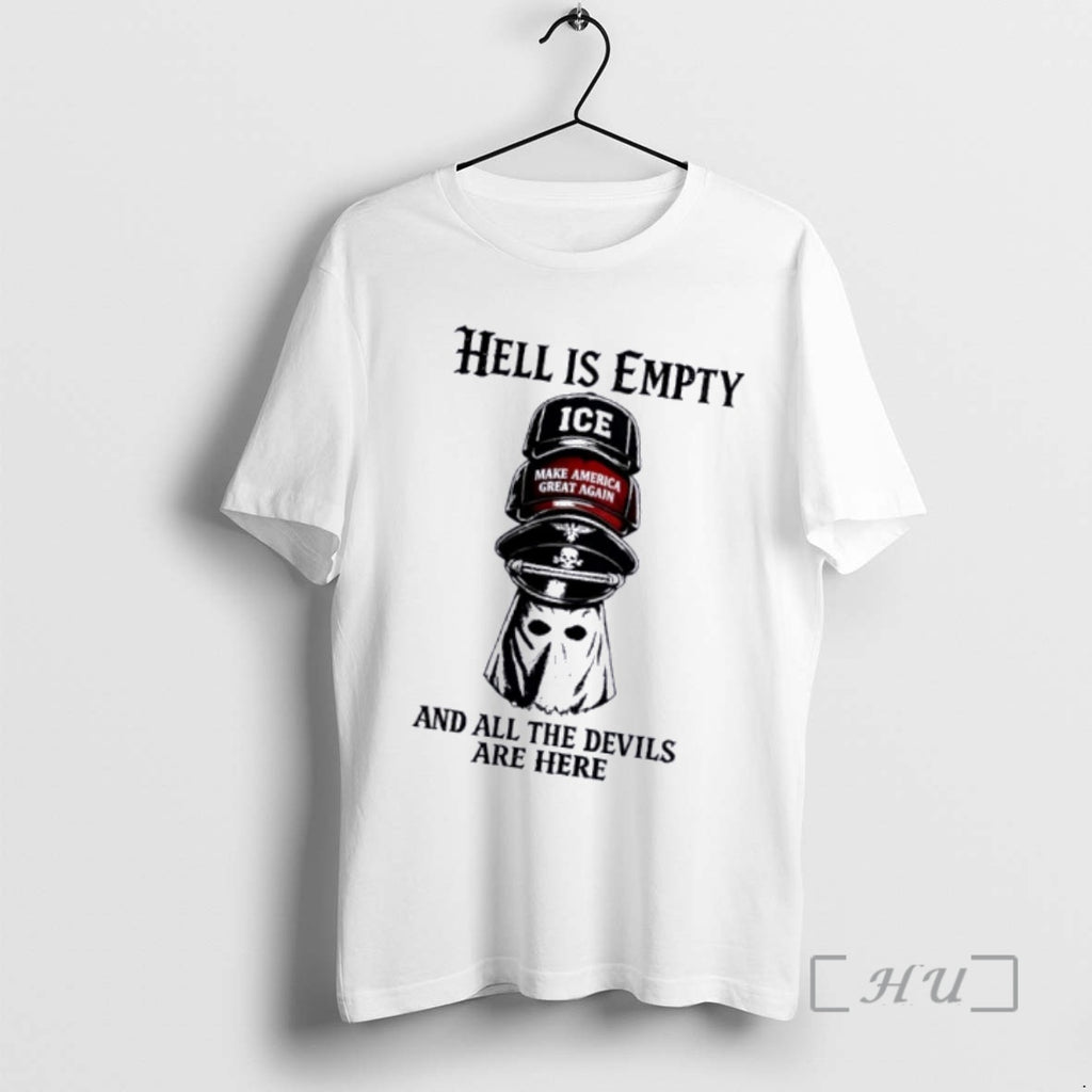 Officials Maga Hat Hell Is Empty And All The Devils Are Here Premium T Shirts