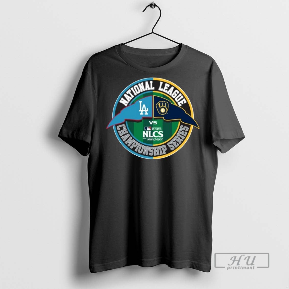 Officials Mlb Los Angeles Dodgers Vs Milwaukee Brewers 2025 Nlcs Matchup T Shirts s