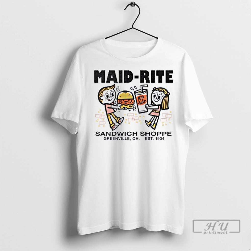 Officials Maid Rite Milk Sandwich Shoppe Greenville 1934 T Shirt