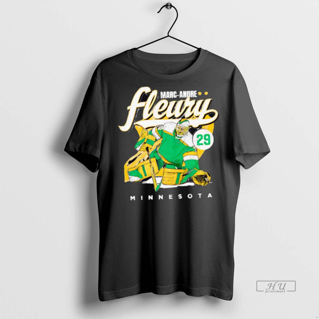 Officials Marc Andre Fleury Minnesota Retro Hockey T Shirt Sweater