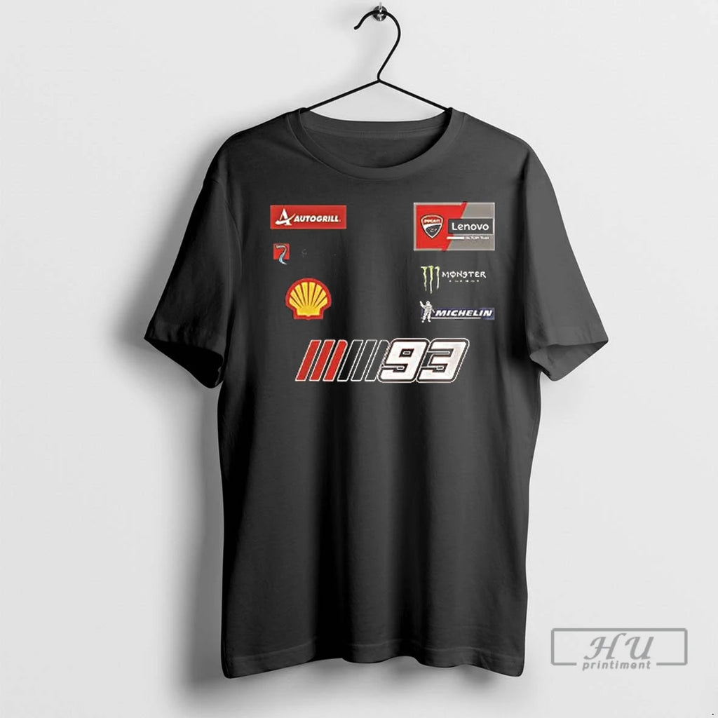 Officials Marc Marquez Ducati Lenovo Team 2 Sided T Shirts