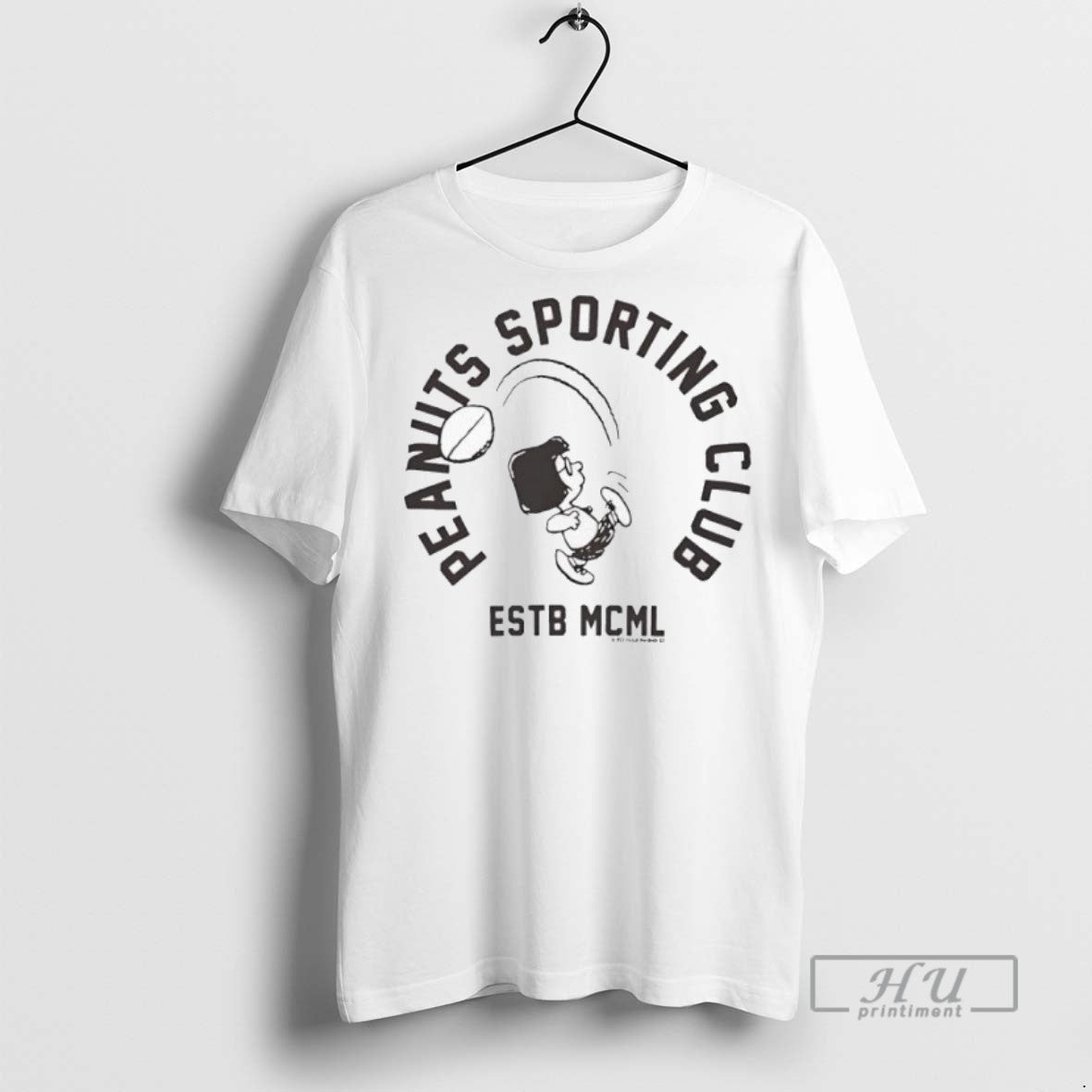 Officials Marcie Peanuts Sporting Club Ringer Estb Mcml T Shirt s Unisex , , , Long Sleeve Tee