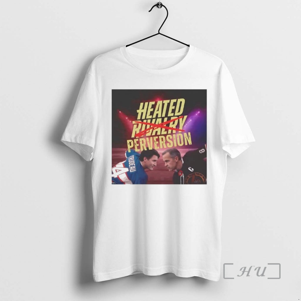 Officials Mark Carney Vs Justin Trudeau Heated Perversion Heated Rivalry Tee Premium T Shirts Sweater