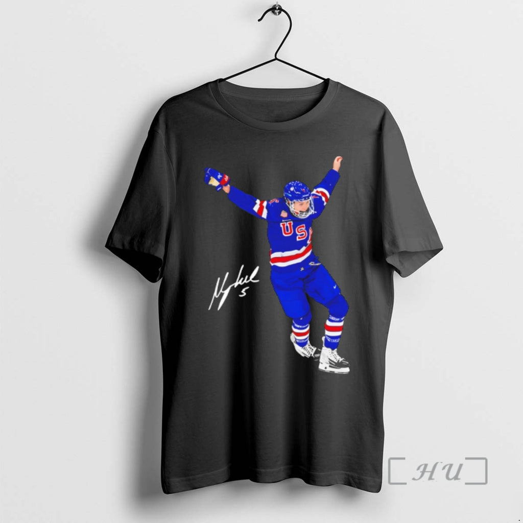 Officials Megan Keller Usa Womens Olympic Hockey Gold Champions 2026 Signature Premium T Shirts Sweater