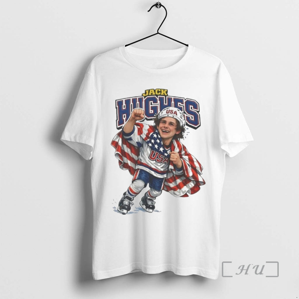 Officials Mens Hockey Jack Hughes Caricature