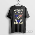 Officials Meowica Bad Cat Usa Flag Ceramic Ceramic And Classic Dad Cap T Shirts Unisex , , , Long Sleeve Tee