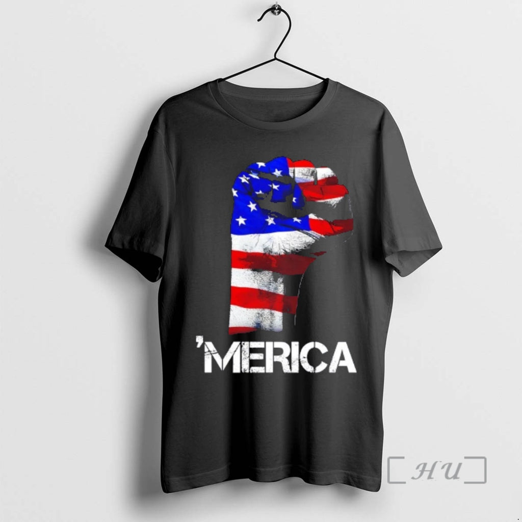 Officials Merica Freedom Fist Flag