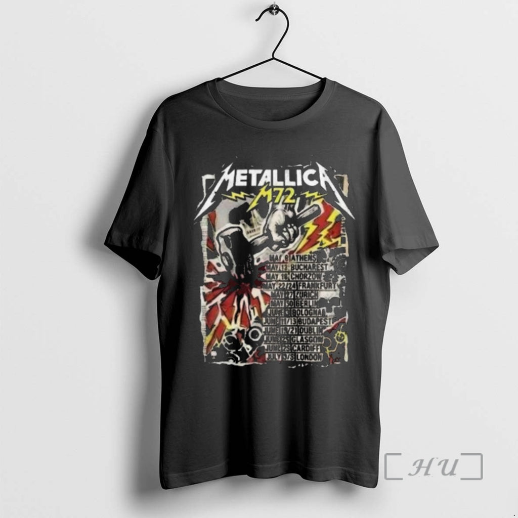 Officials Metallica M72 World Tour 2026 European Tour Dates Kill _e2_80_98em All Premium T Shirts