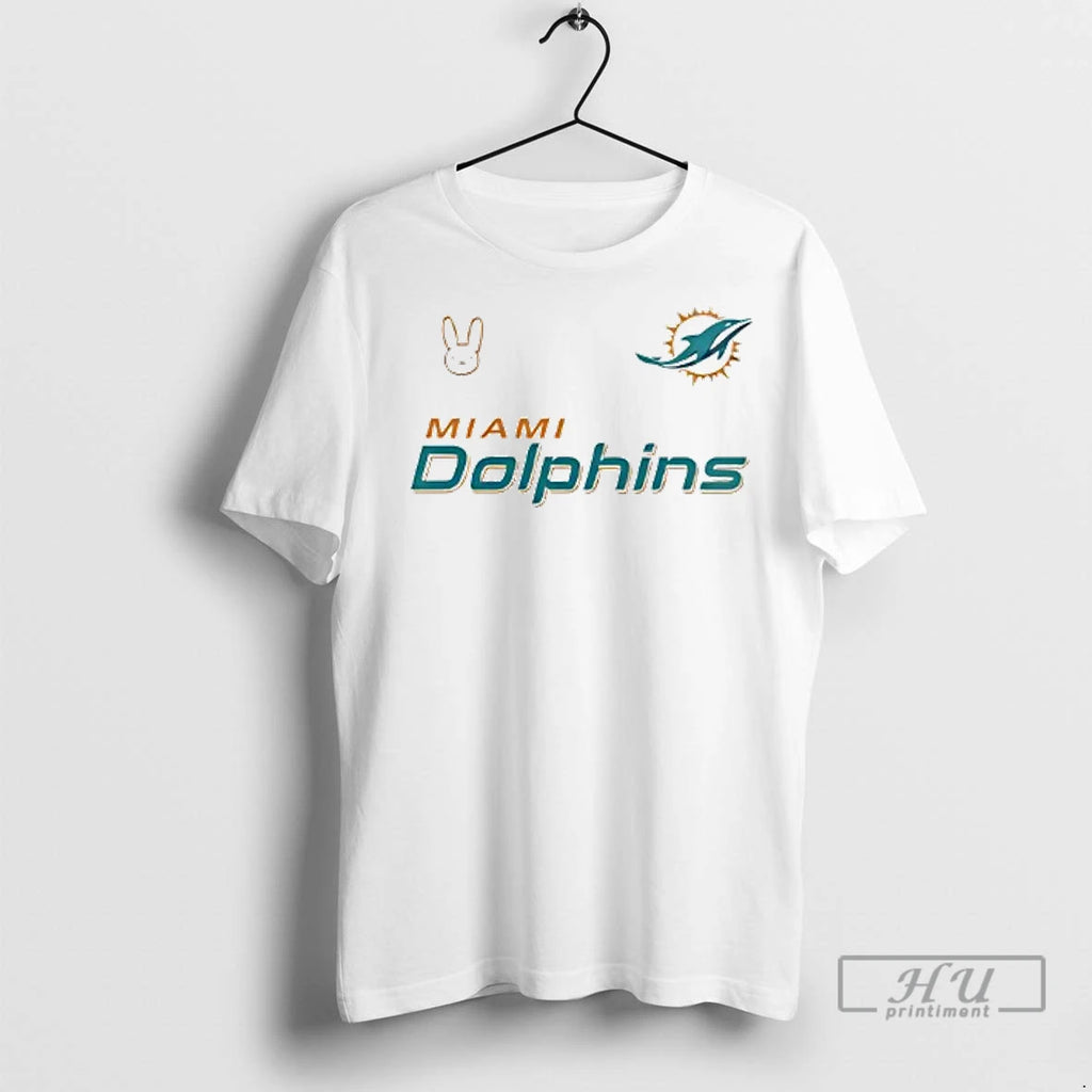 Officials Miami Dolphins Bad Bunny Ladies T Shirt