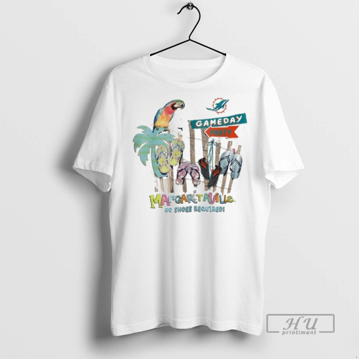 Officials Miami Dolphins Gameday Party Margaritaville No Shoes Required T Shirts s