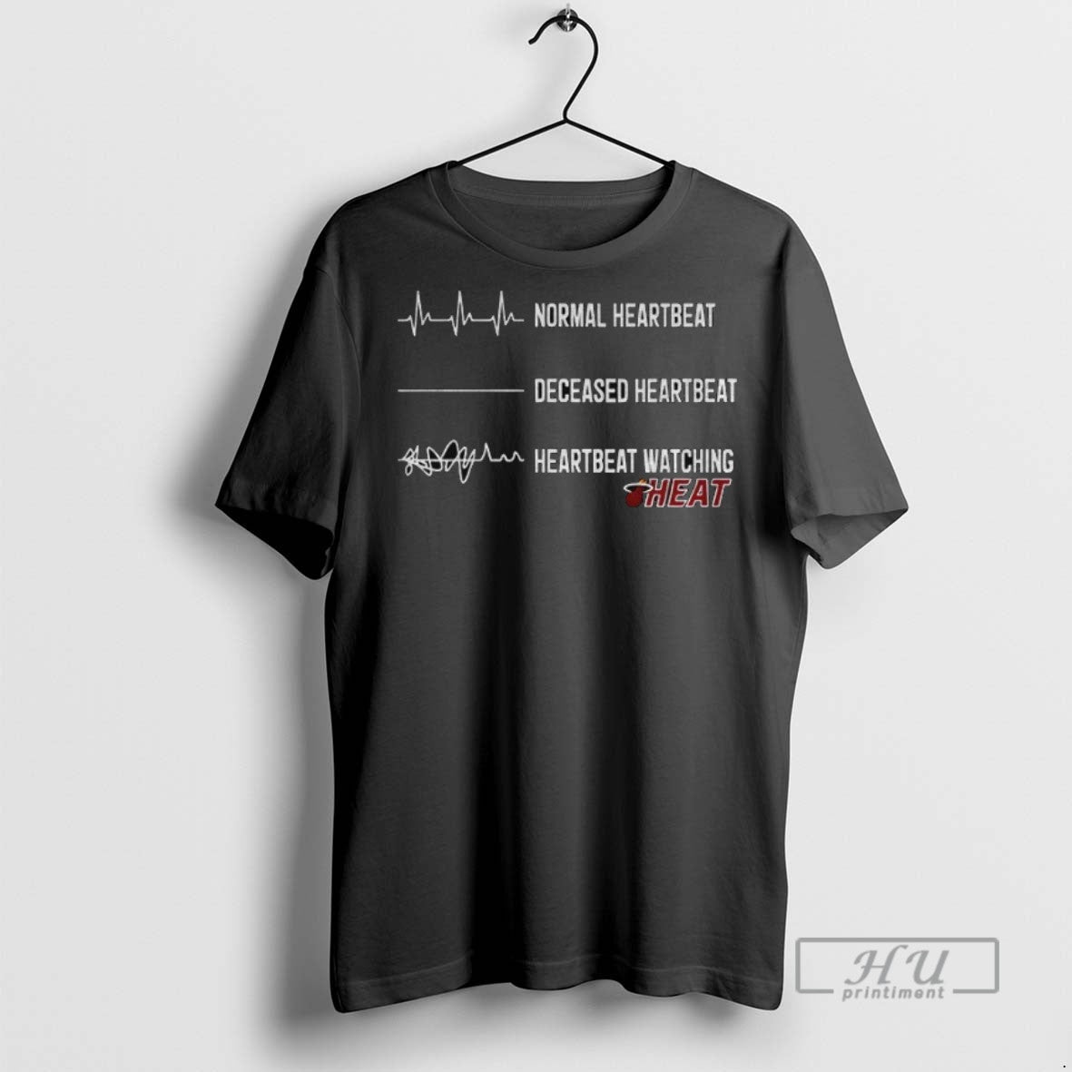 Officials Miami Heat Normal Heartbeat Deceased Heartbeat Heartbeat Watching T Shirts s