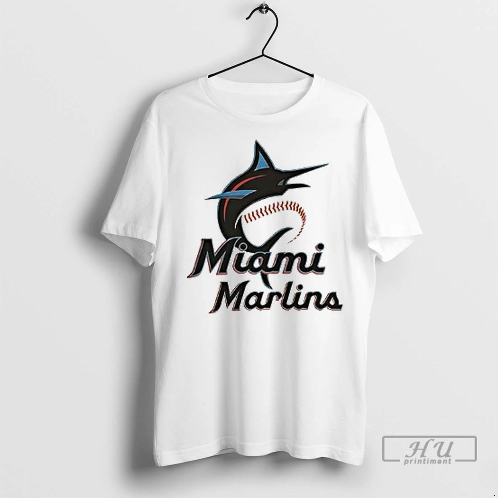 Officials Miami Marlins Baseball Stickman 2 Sided 1 T Shirts