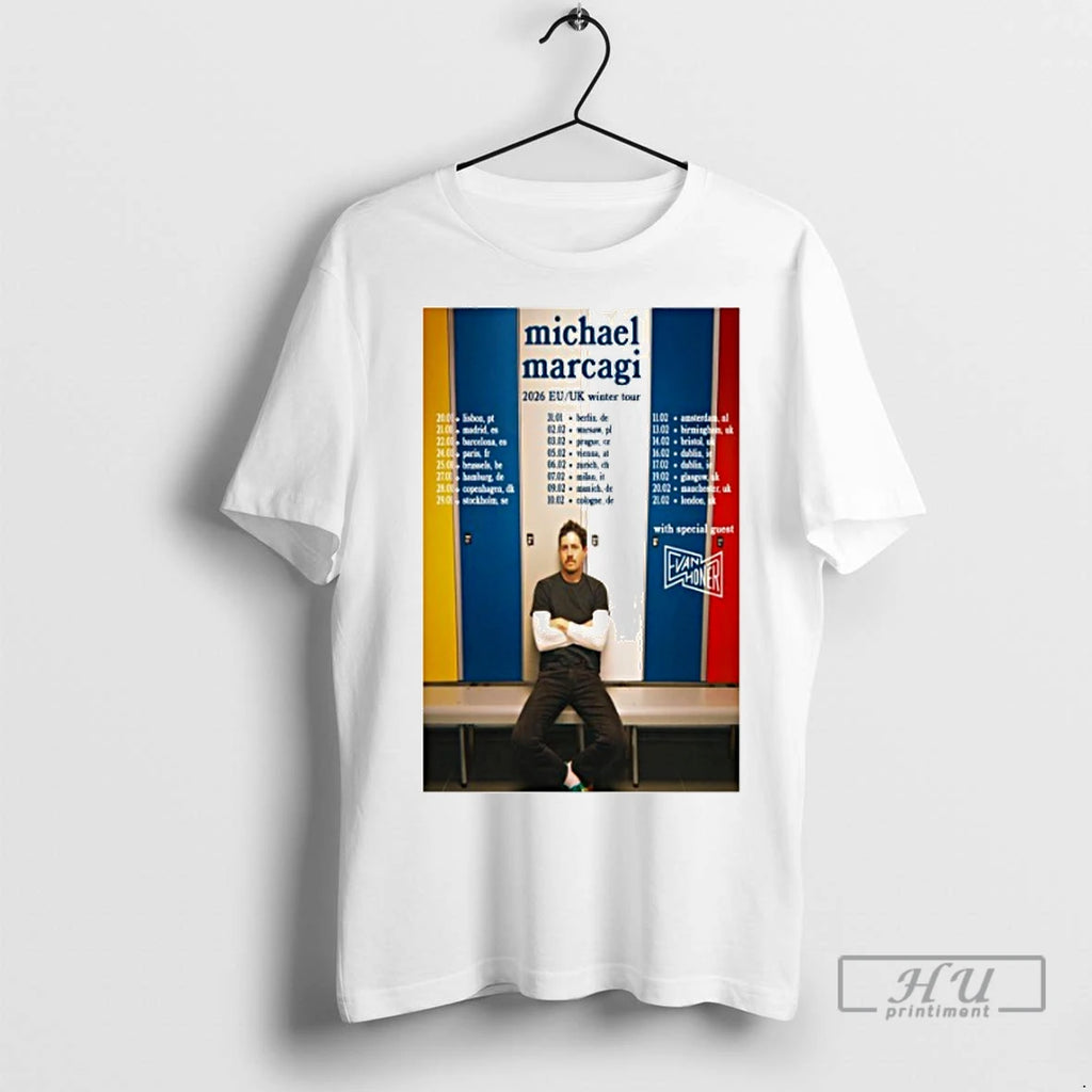 Officials Michael Marcagi 2026 Eu Uk Winter Tour Dates T Shirt