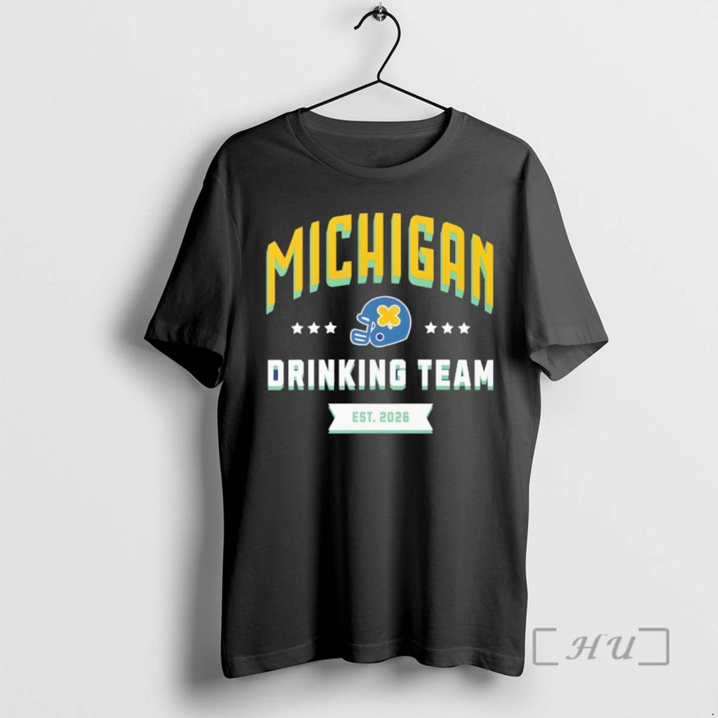 Officials Michigan Drinking Team Est 2026 St Patrick Day 2026