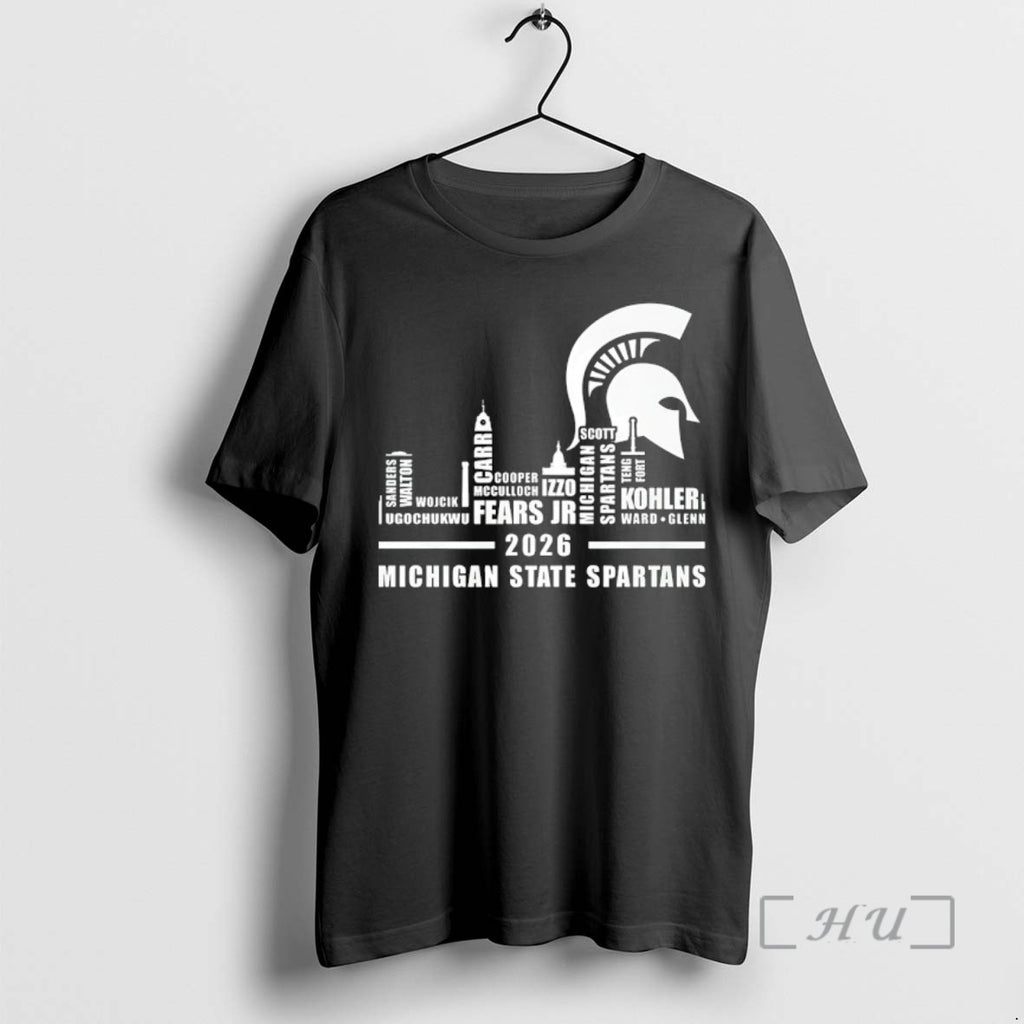 Officials Michigan State Spartans 2026 Players Name Skyline