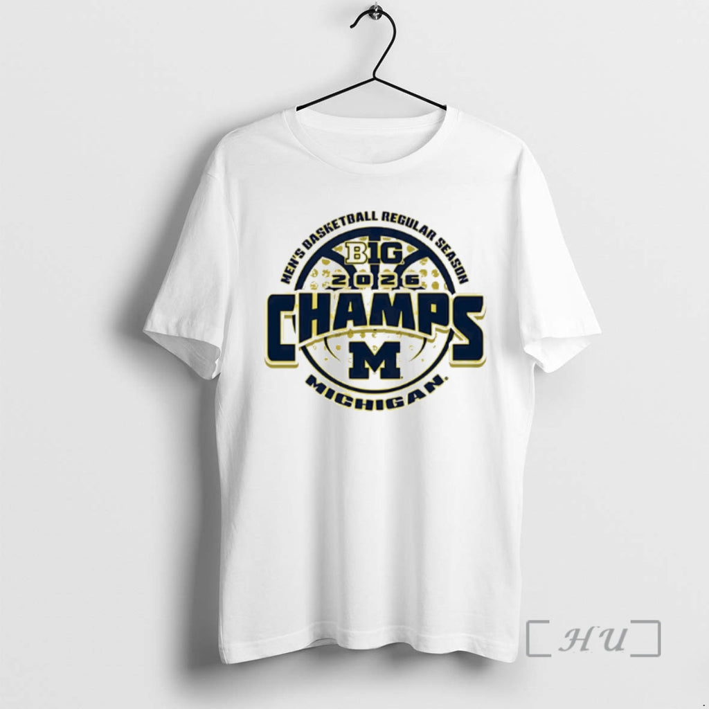 Officials Michigan Wolverines 26 Big Ten Mens Basketball Regular Season Champions Premium T Shirts Sweater