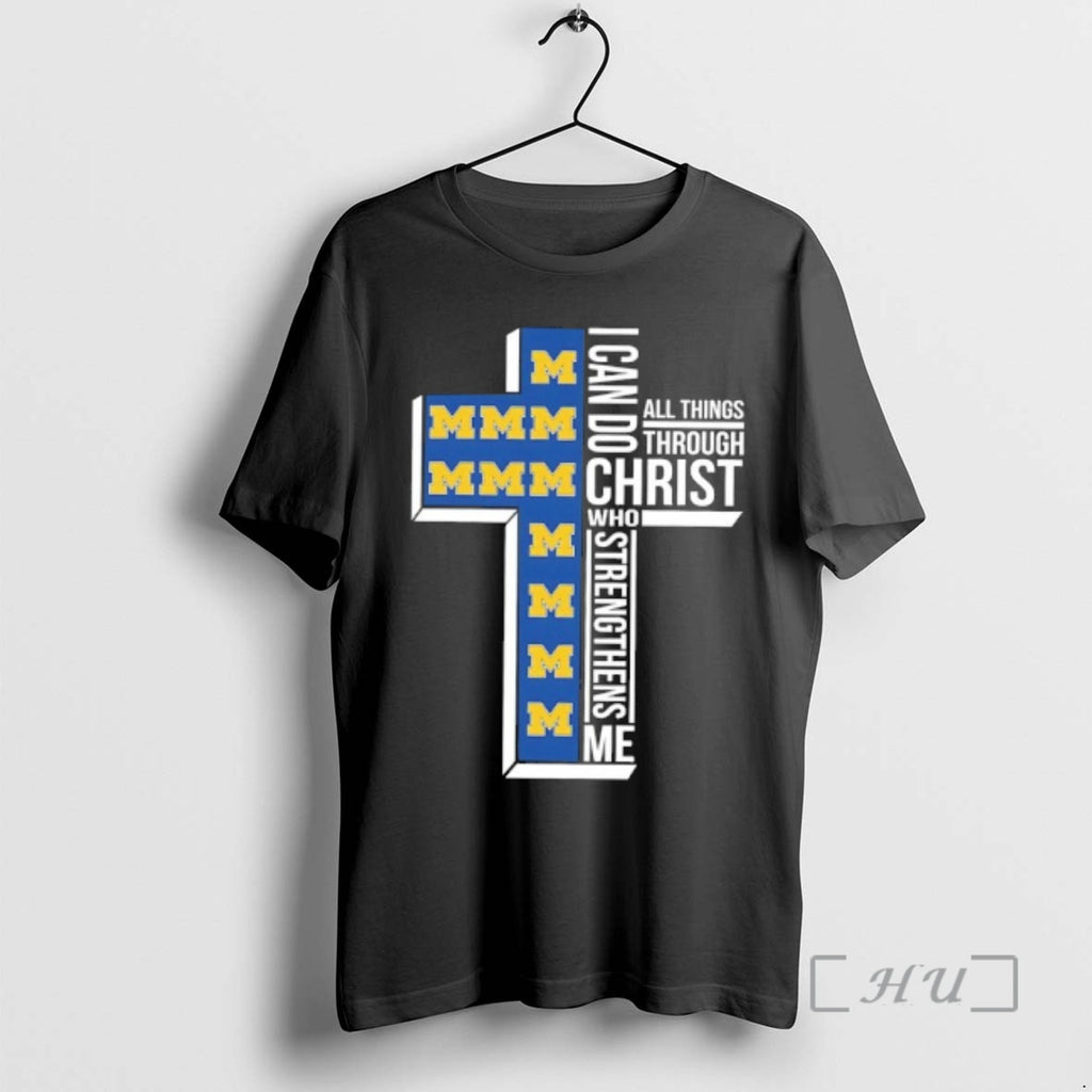 Officials Michigan Wolverines Womens Basketball I Can All Things Do Through Christ Who Strengthens Me