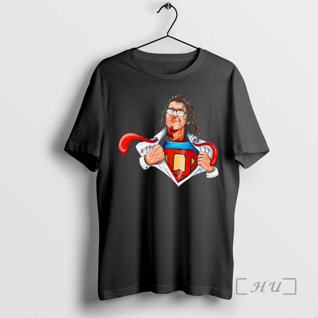 Officials Mick Foley With Superman Suit Chest Reveal