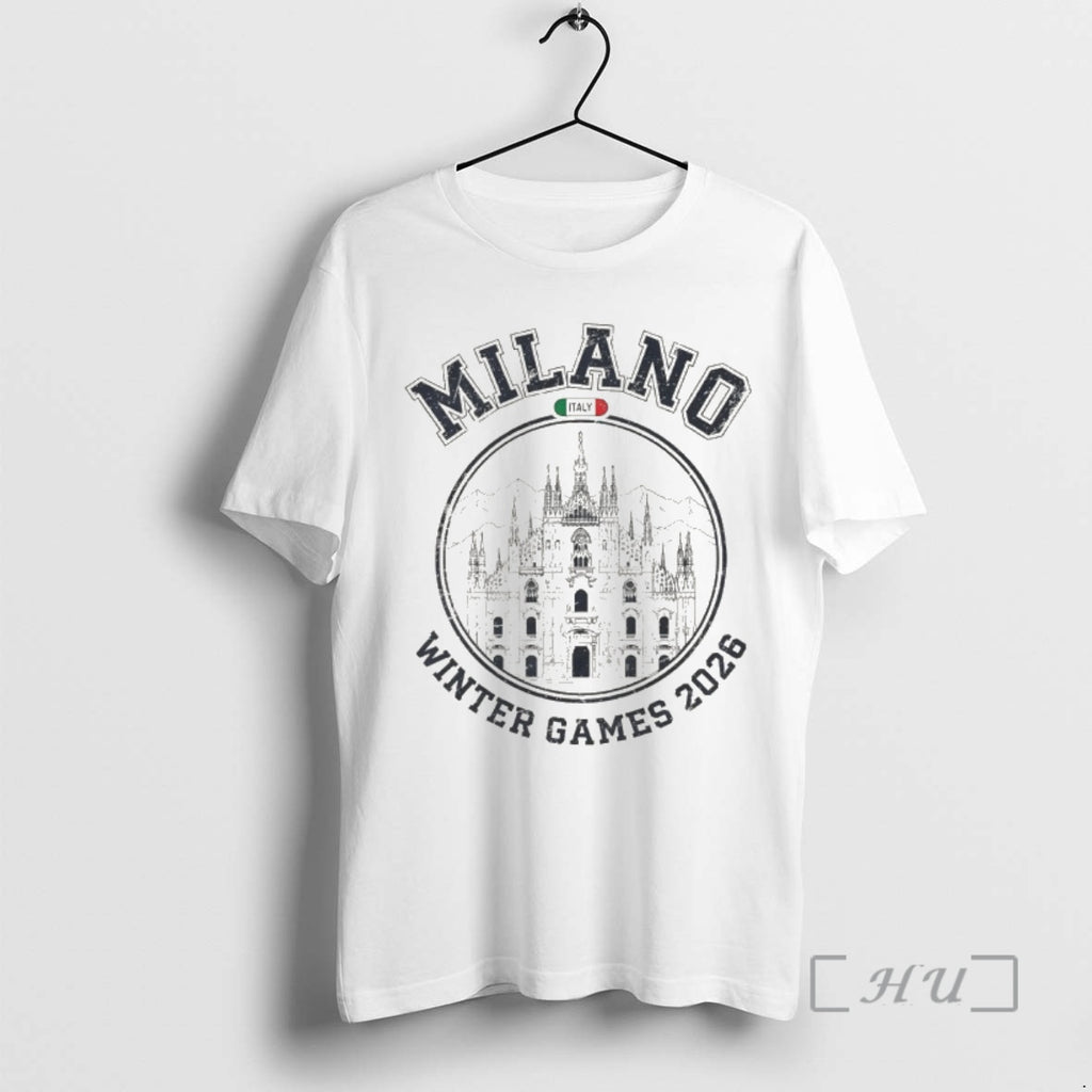 Officials Milano Italy Winter Games 2026 Duomo Sketch Edition Italy Winter Premium T Shirts Sweater