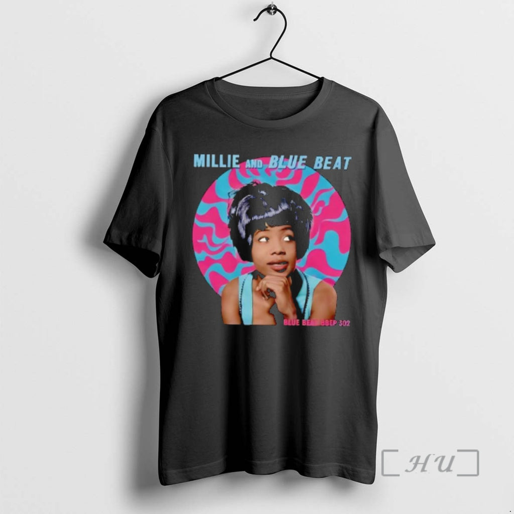 Officials Millie And Blue Beat Girl Portrait Pink Swirl Circle