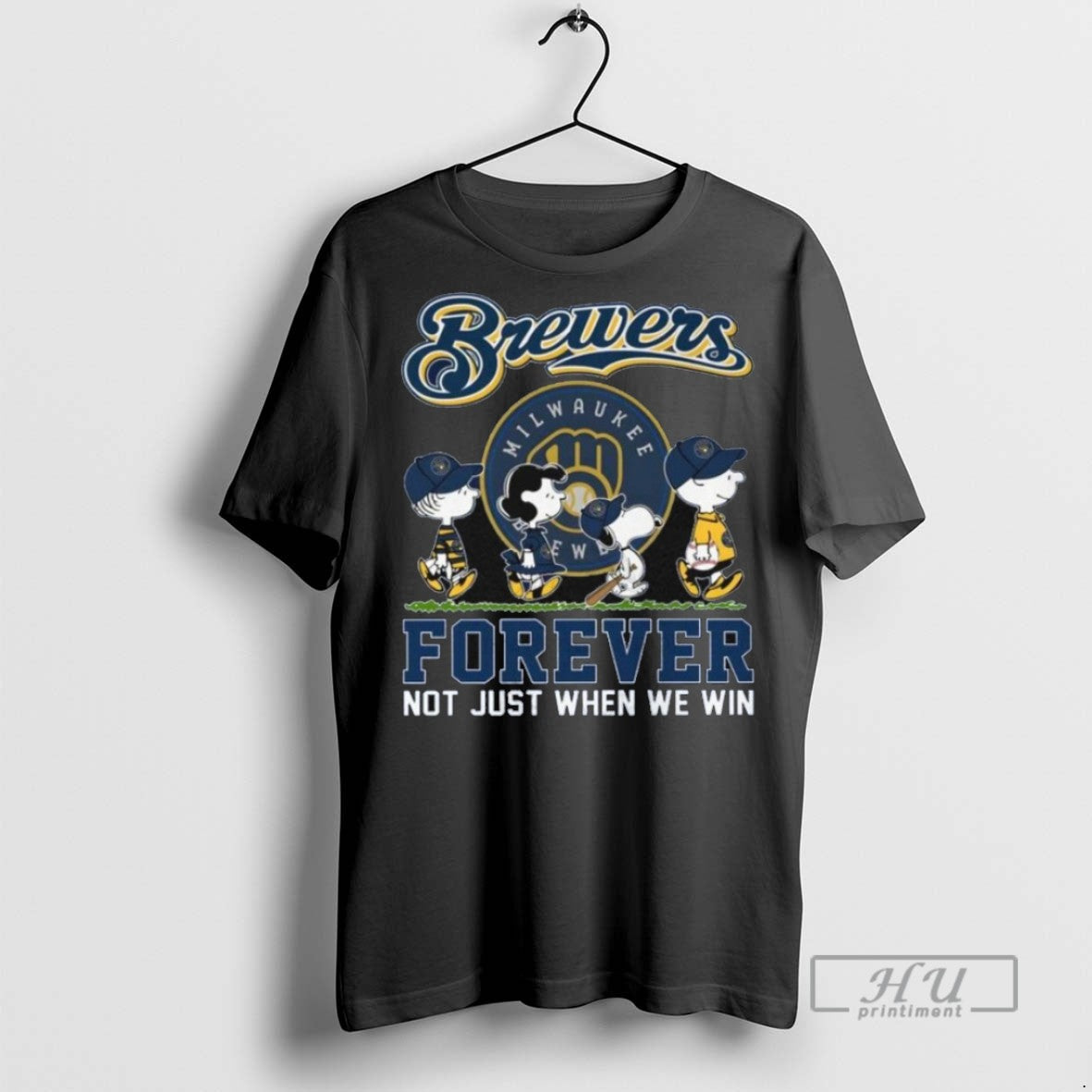 Officials Milwaukee Brewers Peanuts Forever Not Just When We Win T Shirts s