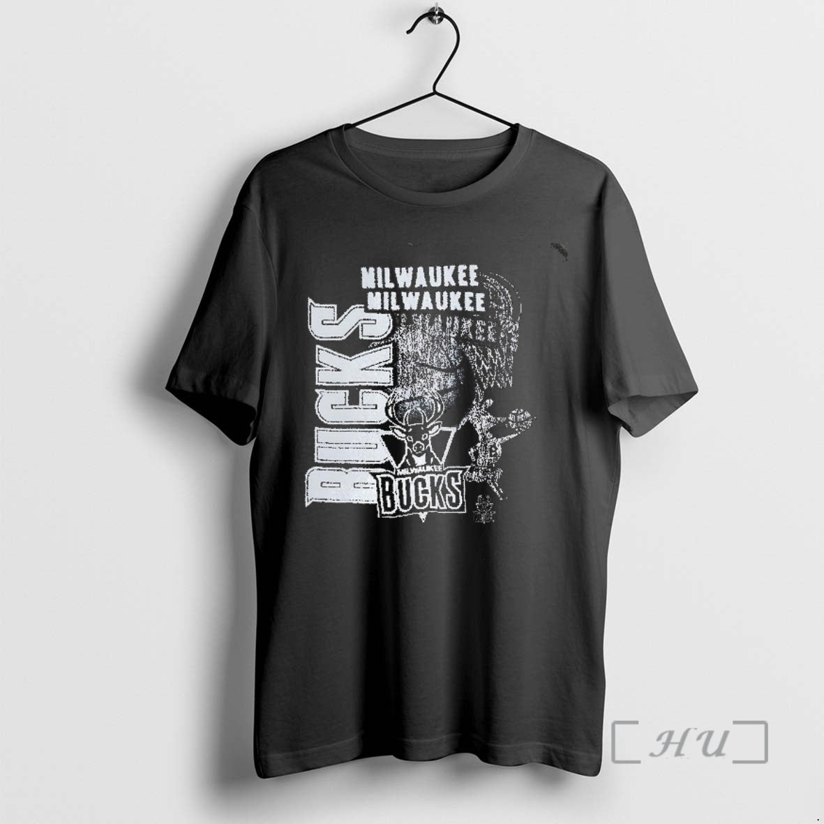 Officials Milwaukee Bucks Basketball Classics Overlap Logo T-Shirts