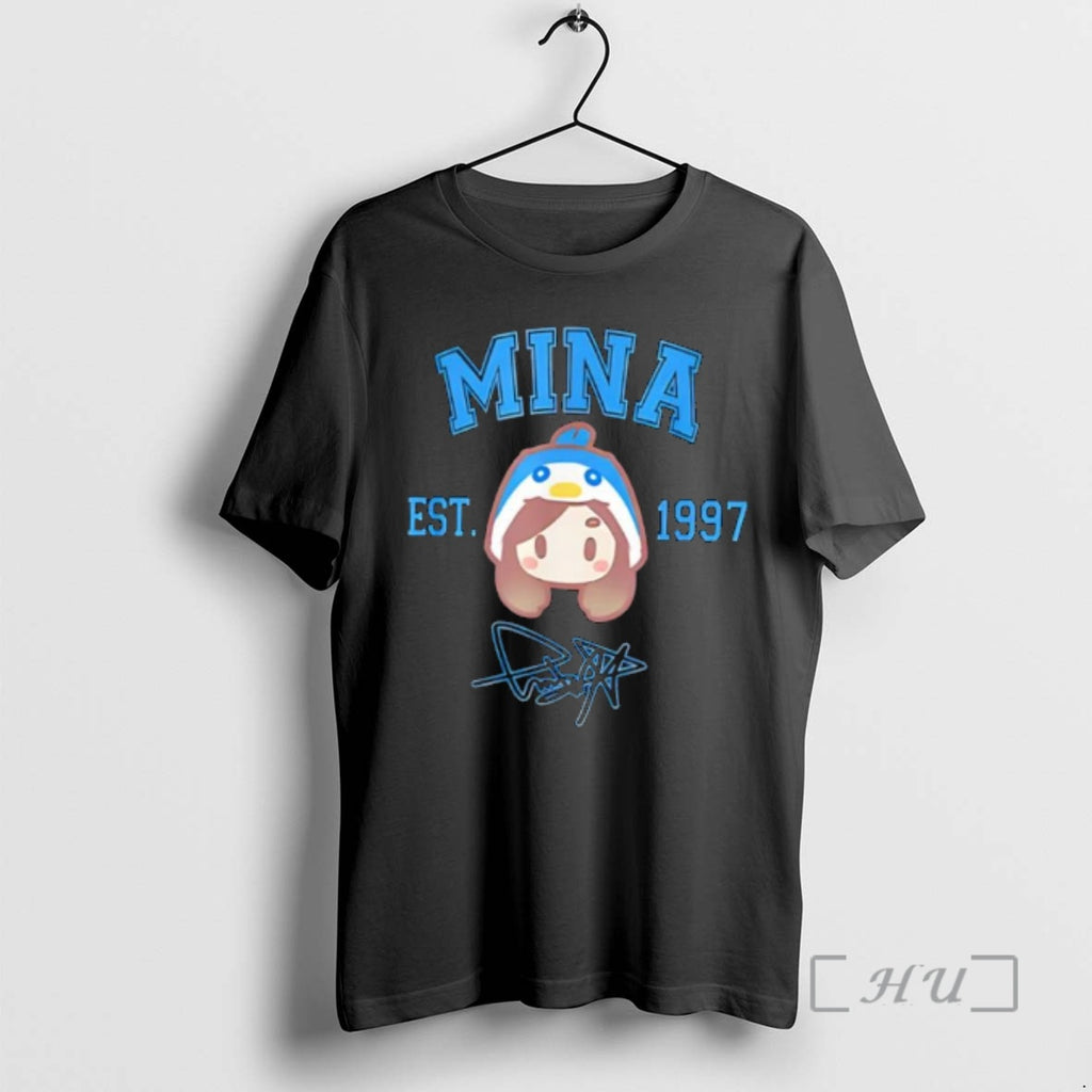 Officials Mina Chibi Twice Est 1997 Signature Funny Cartoon