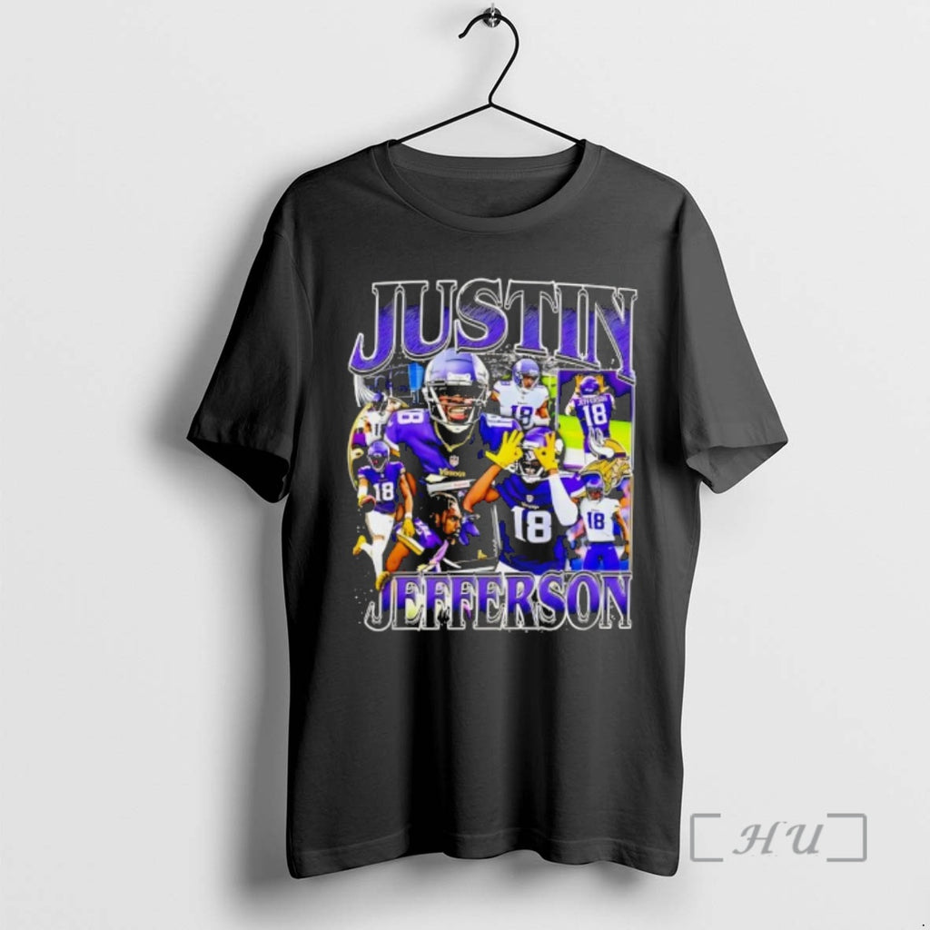 Officials Minnesota Vikings Justin Jefferson Graphic Star 18