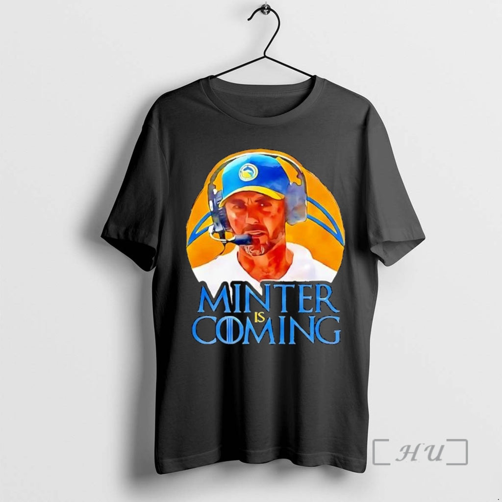Officials Minter Is Coming Jesse Minter Football Coach Game Of Thrones Premium T Shirts Sweater