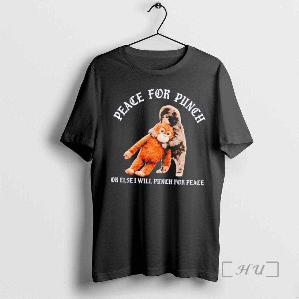 Officials Monkey Peace For Punch Or Else I Will Punch For Peace Premium T Shirts