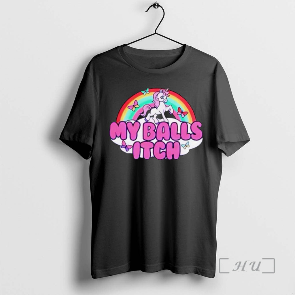 Officials My Balls Itch Unicorn Rainbow Ornaments